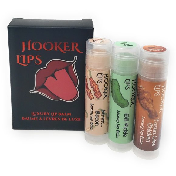 Hooker Lips Luxury Lip Balm Savory Delights I Variety 3 Pack - Picture 1 of 3
